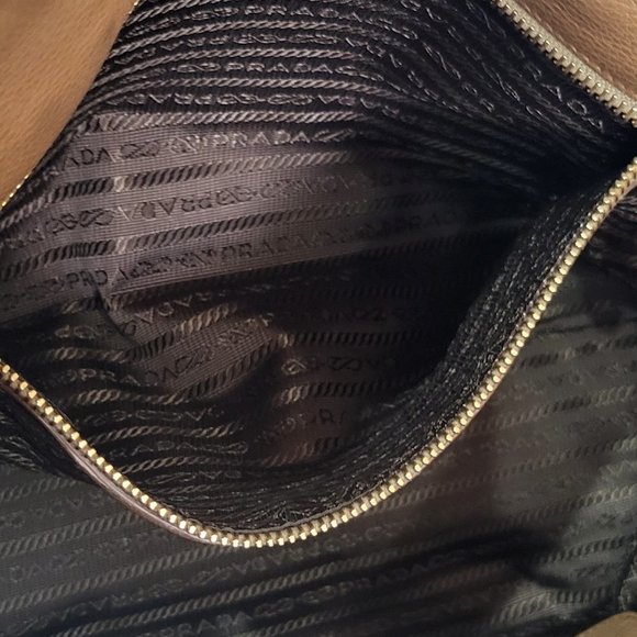 PRADA Vitello Daino Caramel Leather Bag - Picture 9 of 15